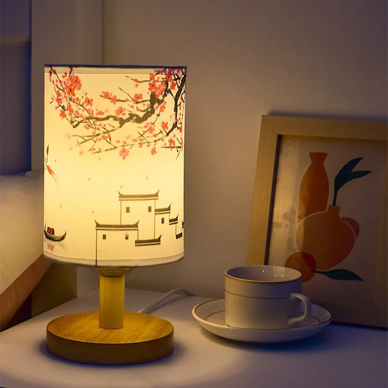 Desk Setup White - LED Table Lamps Decoration Plum Blossom