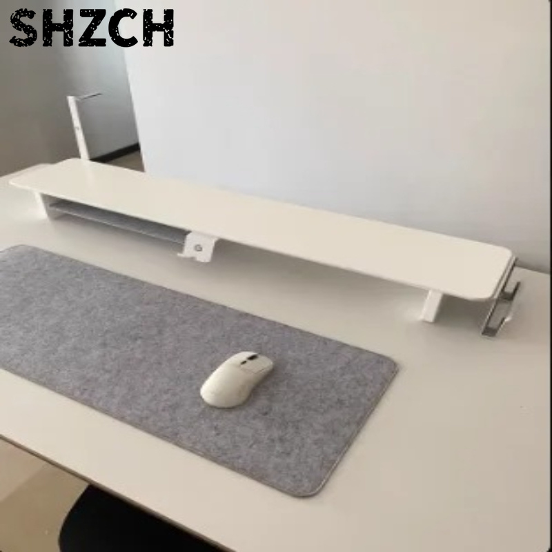 Desk Setup White - ‌ZORKMOU Z3 Modular Monitor Stand Riser