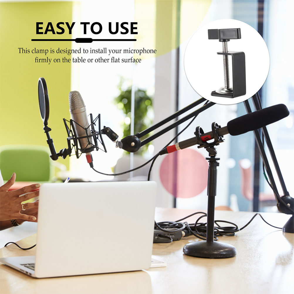 Desk Setup Tablet - High Strength Steel Table Mount Clamp