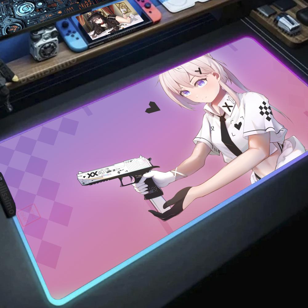 Desk Setup Anime - Girl with a gun Anime DIY