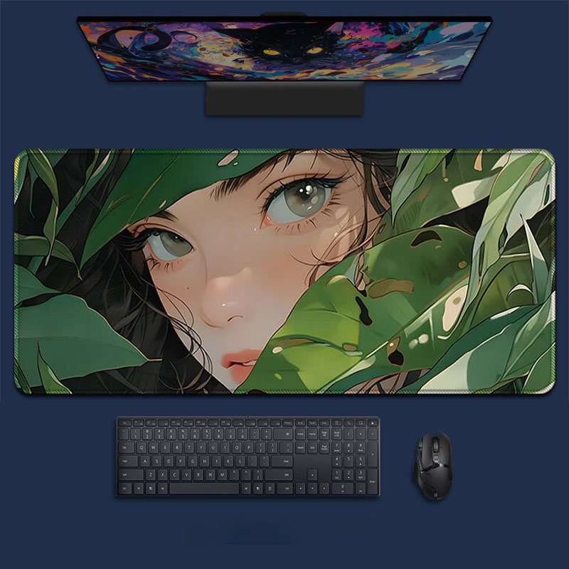 Anime Girl Forest Landscape La - đánh giá và giá Desk Setup Natural