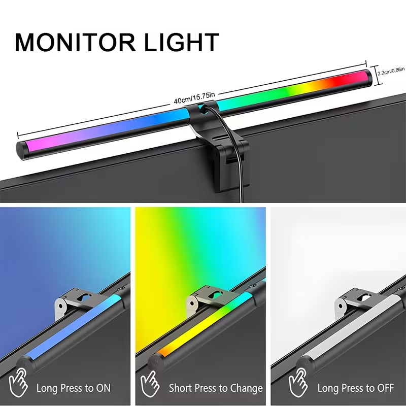 Monitor Light Bar RGB Lightbar - đánh giá và giá Desk Setup Accessories