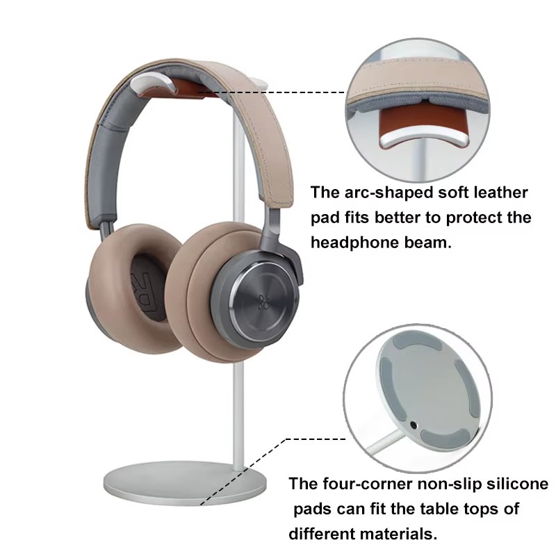 Curved Aluminum Headphone Stan - đánh giá và giá Desk Setup Game
