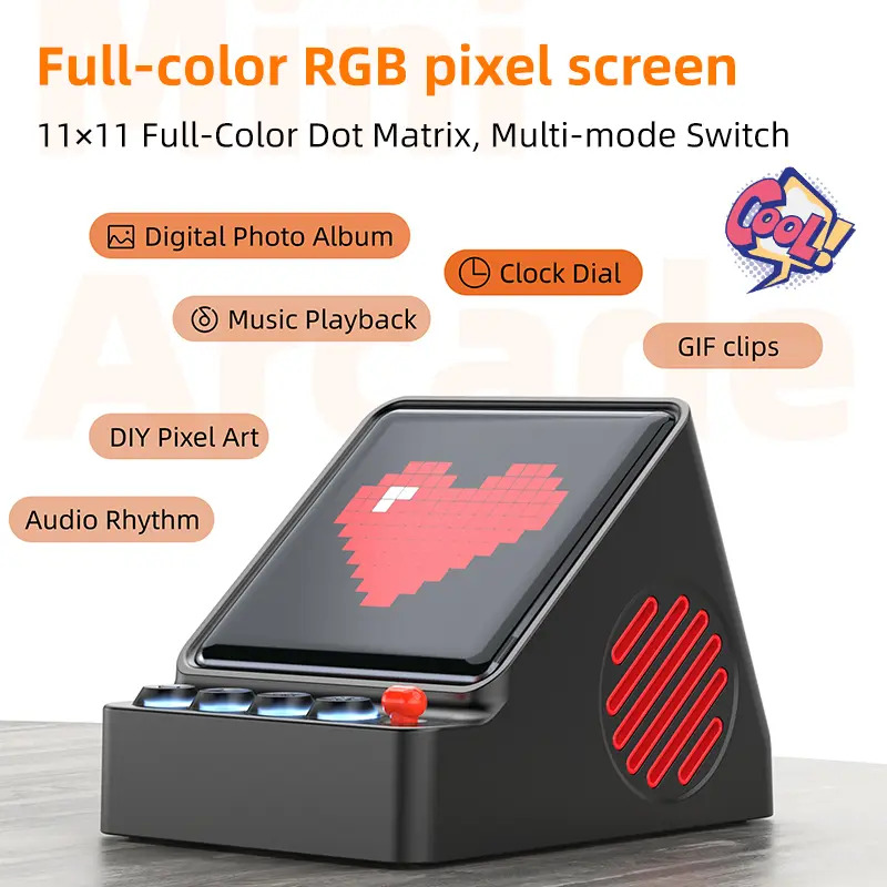 Retro Pixel Art Programmable L - đánh giá và giá Speaker Desk Setup