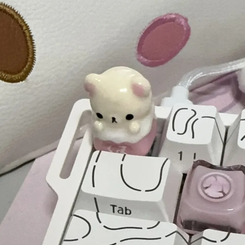 Kawaii Rilakkuma Keycaps Relax - đánh giá và giá Desk Setup Anime