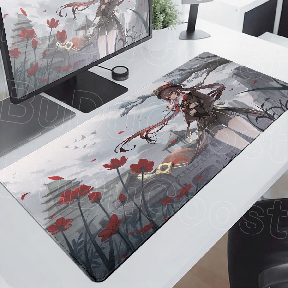 Genshin Impact Hu Tao Mouse Pa - đánh giá và giá Desk Setup Anime