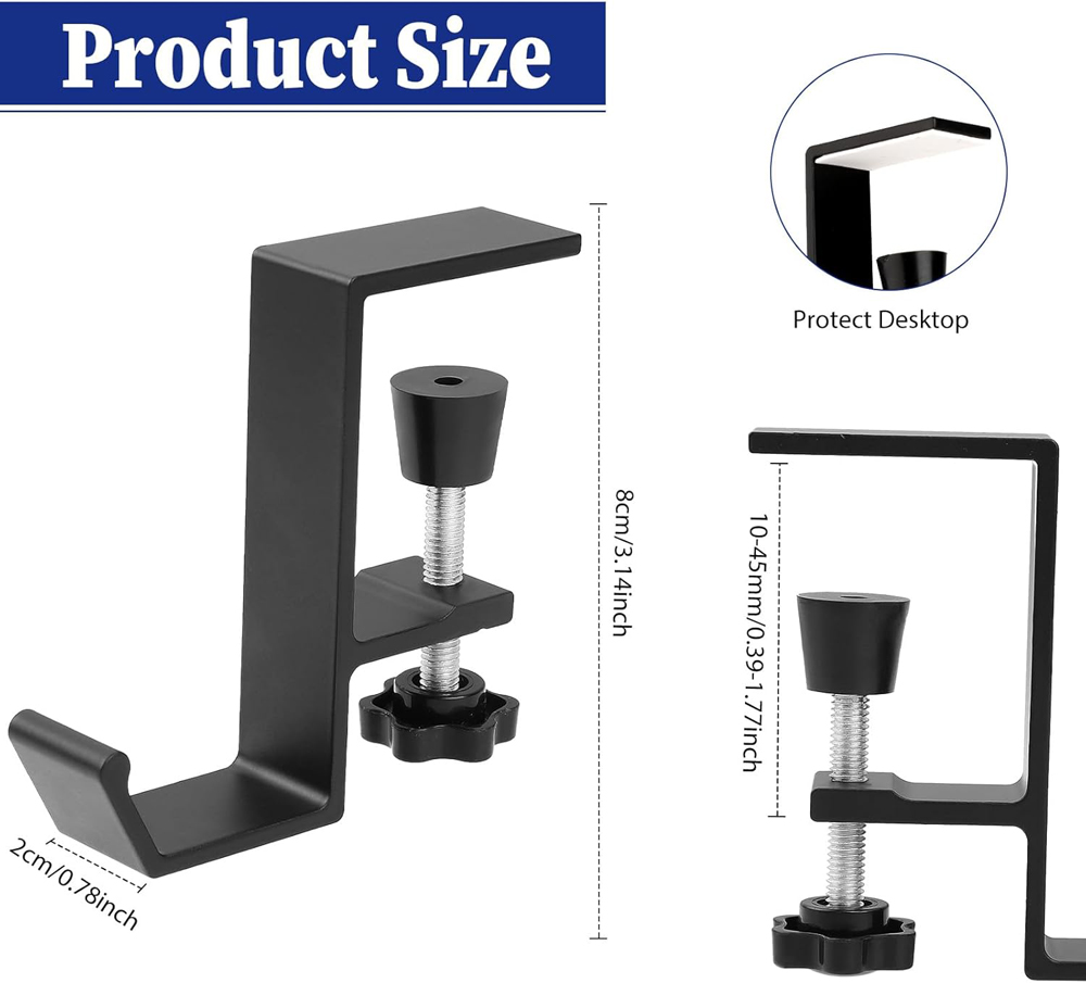 Aluminum Alloy Headphone Hook  - đánh giá và giá Desk Setup Game