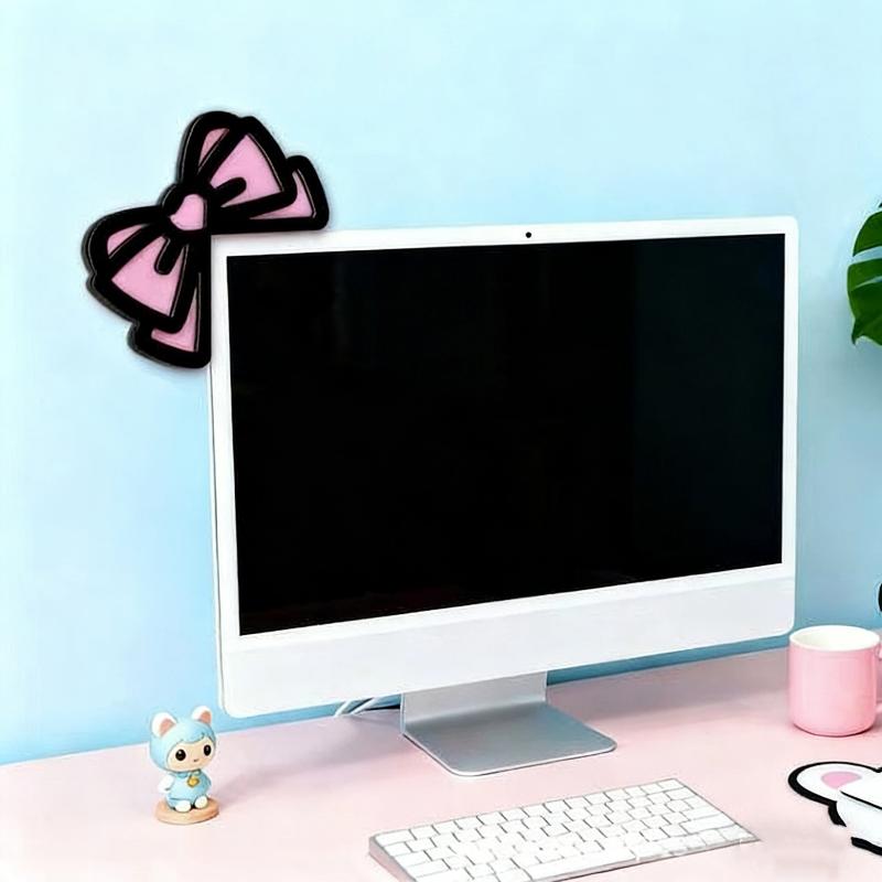 New 1/2Pcs Wooden Bowknot PC A - đánh giá và giá Desk Setup Accessories