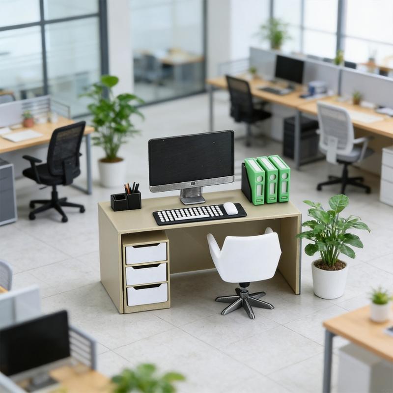 Bộ bàn làm việc thu nhỏ dành c - đánh giá và giá Desk Setup Natural