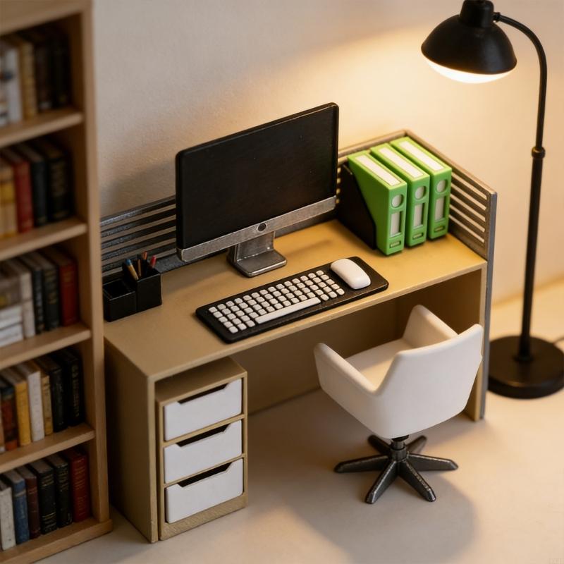 Bộ bàn làm việc thu nhỏ dành c - đánh giá và giá Desk Setup Natural