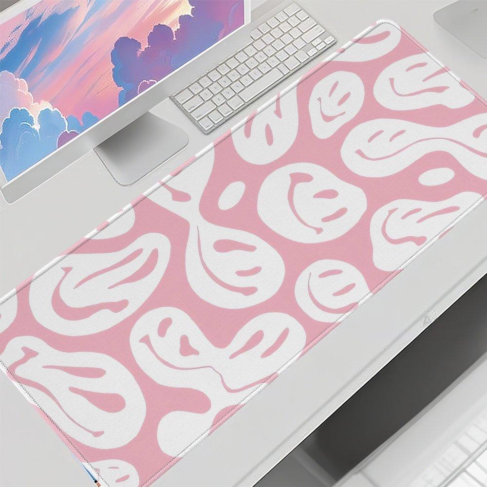 Aesthetic Pink Desk Mat Large  - đánh giá và giá Desk Setup For Studying