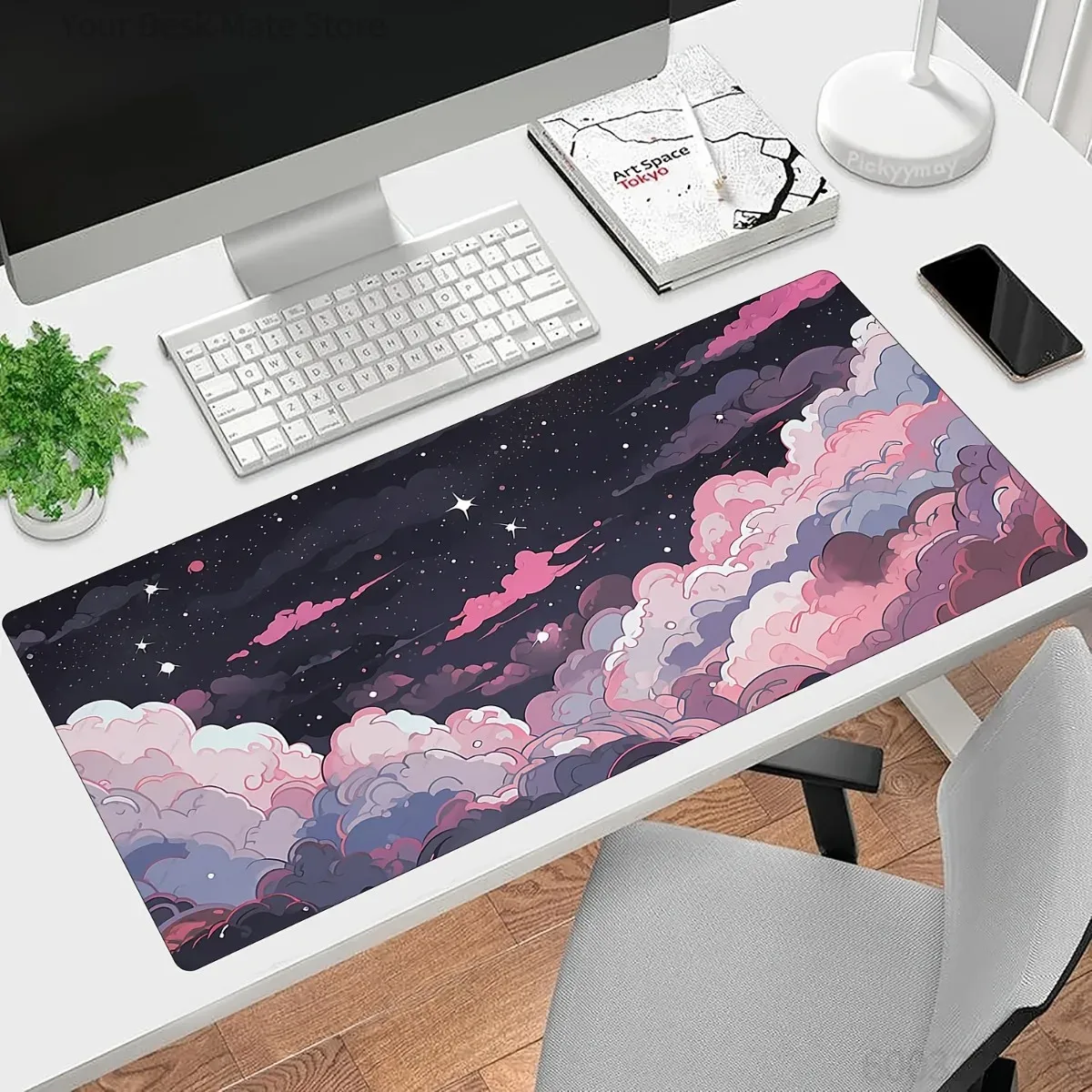 Cute Pink Purple Anime Rubber  - đánh giá và giá Desk Setup Anime