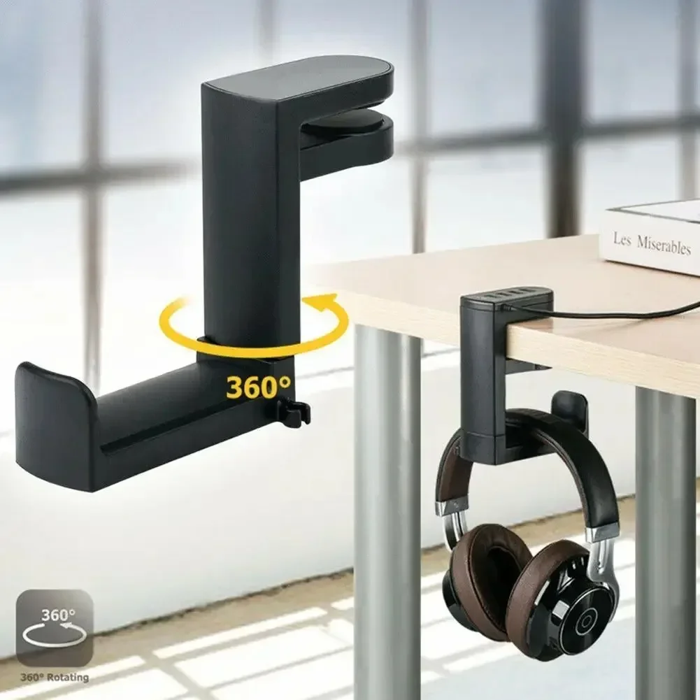 No Punch Headphone Hook Clip H - đánh giá và giá Desk Setup Game