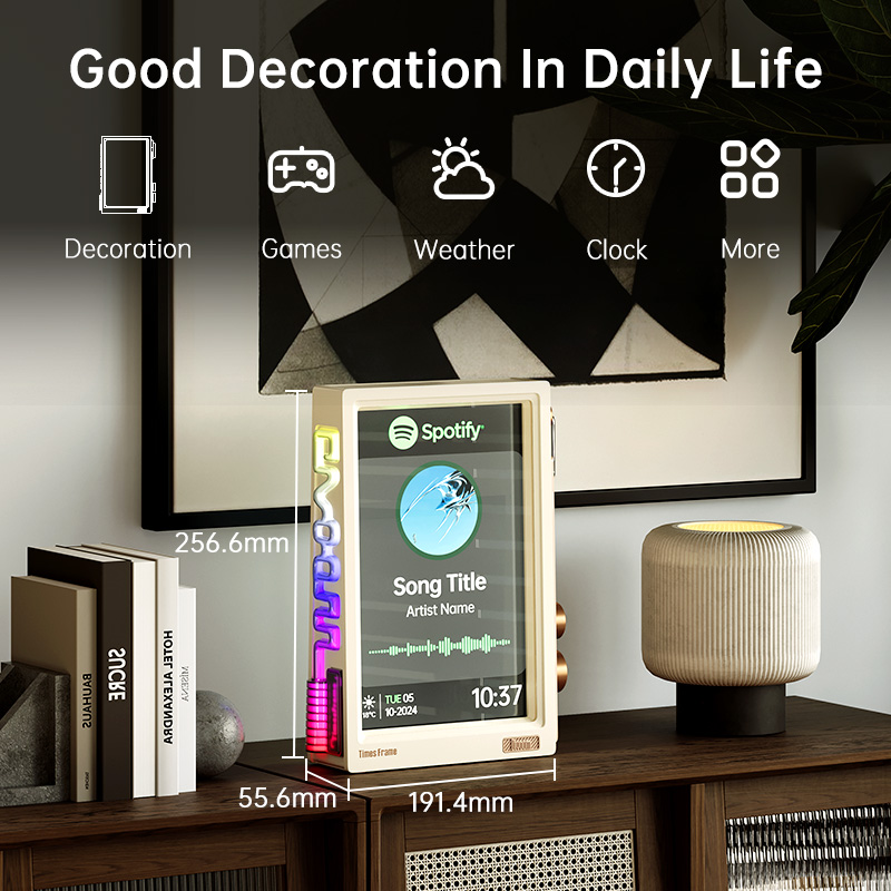 Divoom Times Frame 10.1″ Smart - đánh giá và giá Speaker Desk Setup