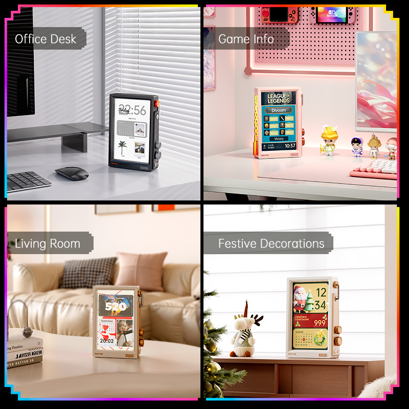 Divoom Times Frame 10.1″ Smart - đánh giá và giá Speaker Desk Setup