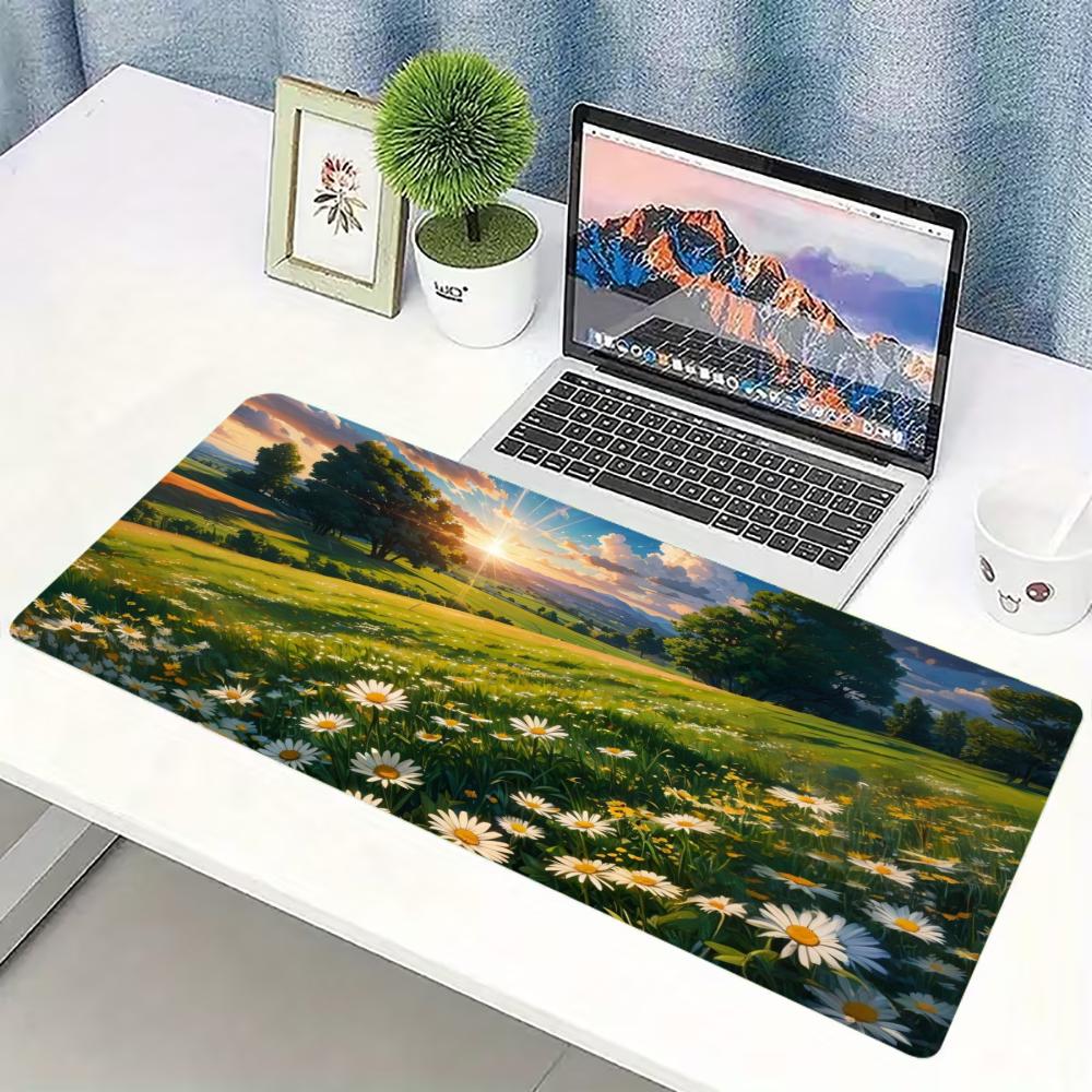 Natural Daisy Meadow Large Ext - đánh giá và giá Desk Setup Natural