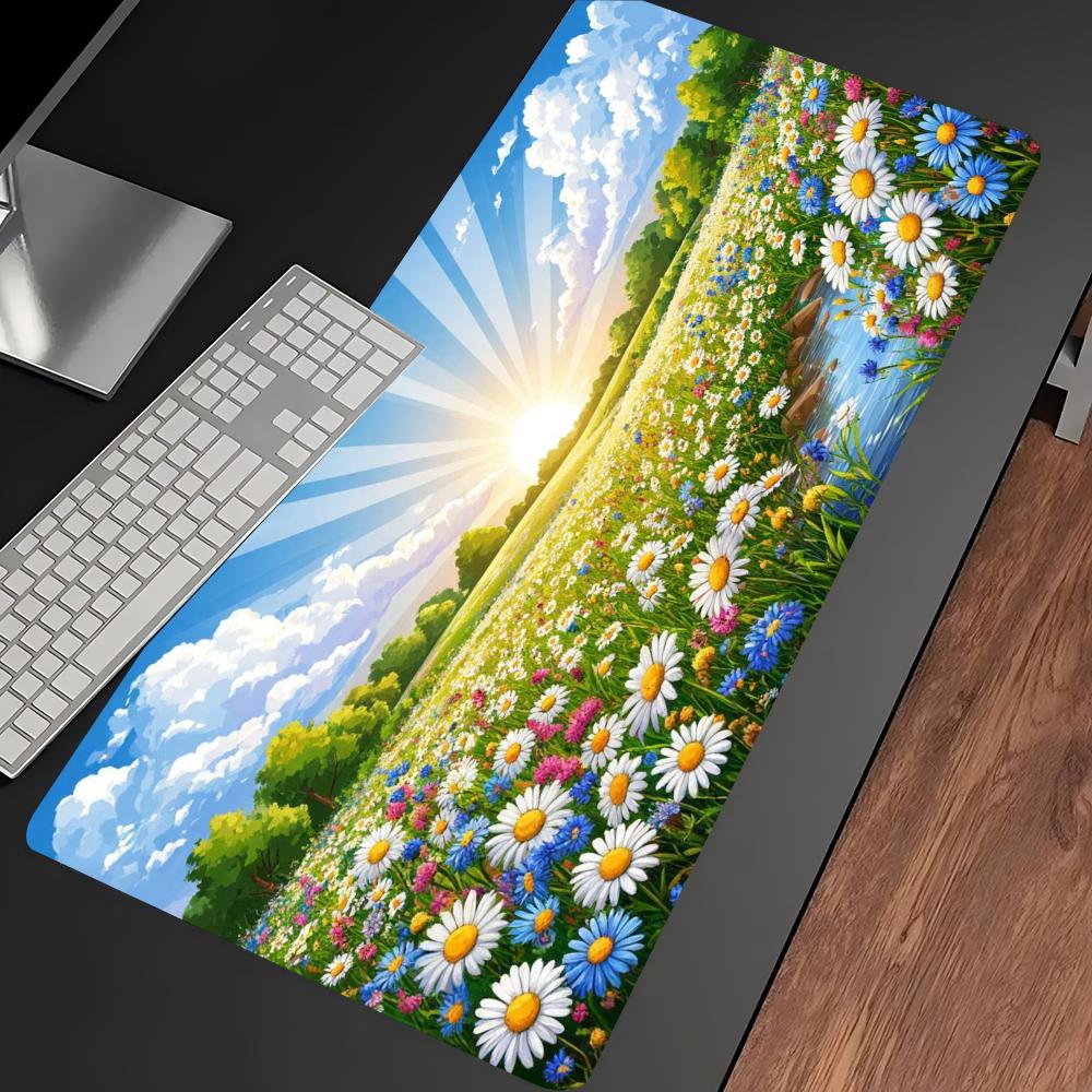 Natural Daisy Meadow Large Ext - đánh giá và giá Desk Setup Natural