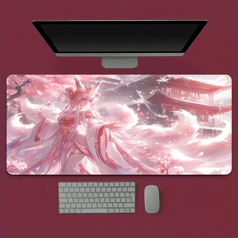 Anime Fox Girl Desk Mat, Exten - đánh giá và giá Desk Setup Anime