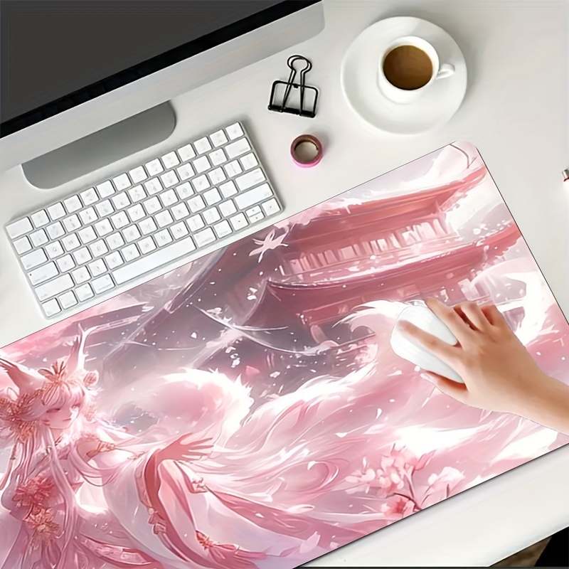Anime Fox Girl Desk Mat, Exten - đánh giá và giá Desk Setup Anime