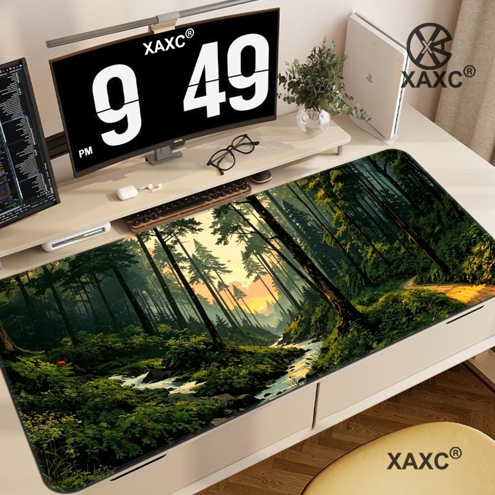 Forest Escape XXL Mouse Pad Tr - đánh giá và giá Desk Setup Natural