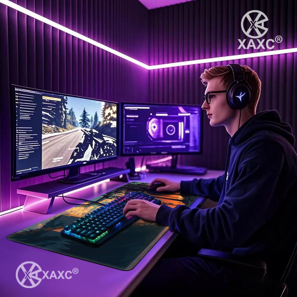 Forest Escape XXL Mouse Pad Tr - đánh giá và giá Desk Setup Natural