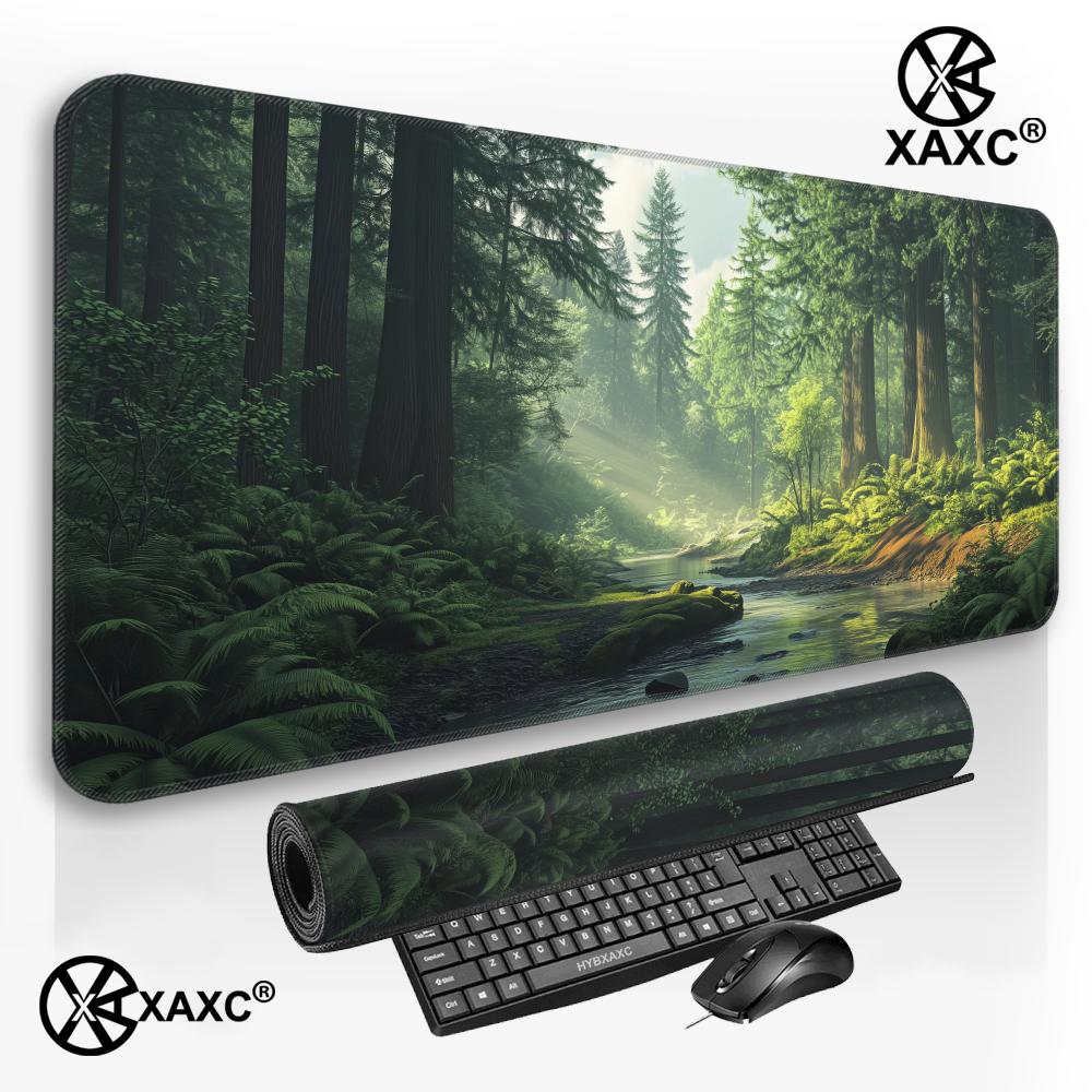 Forest Escape XXL Mouse Pad Tr - đánh giá và giá Desk Setup Natural