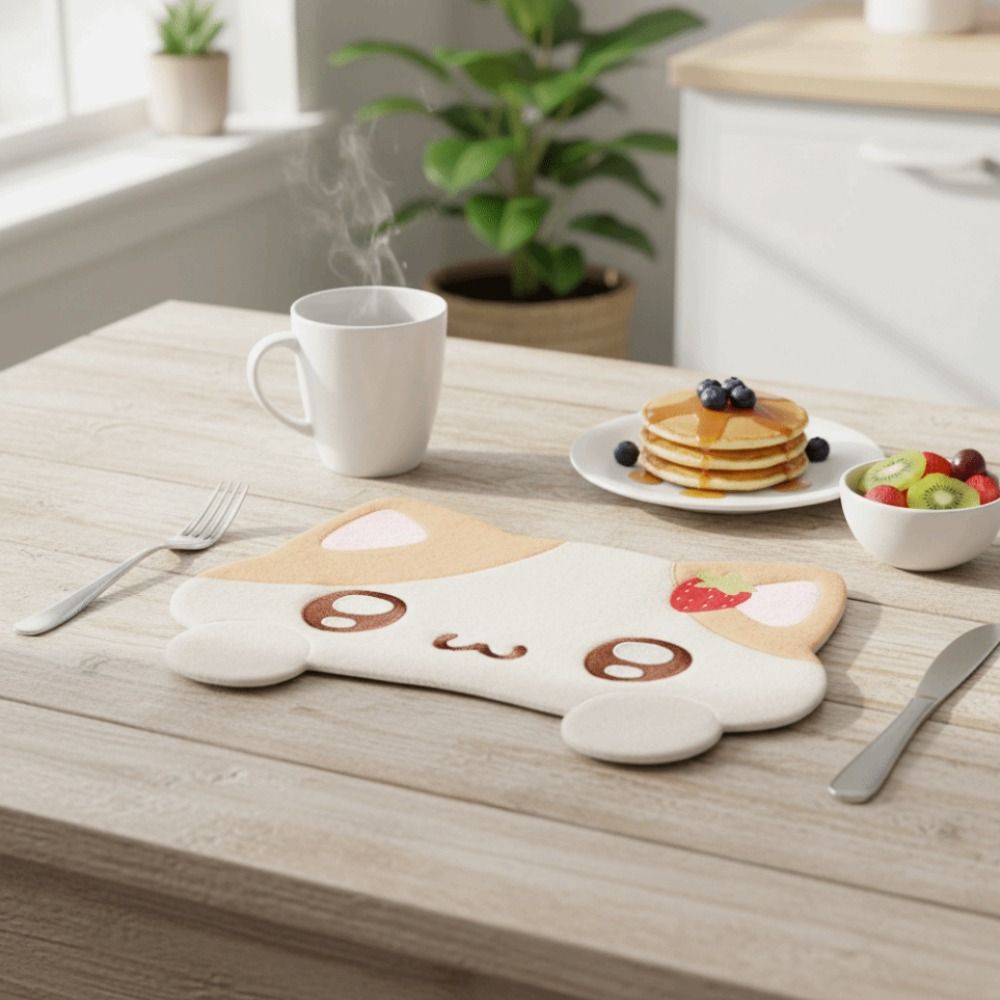 Cute Japanese Kitten Table Mat - đánh giá và giá Desk Setup Japan
