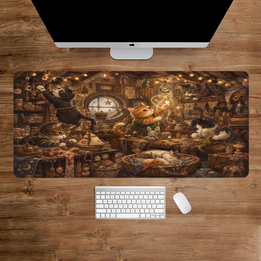 Cats Mouse Pad Anti-slip Desk  - đánh giá và giá Desk Setup For Studying