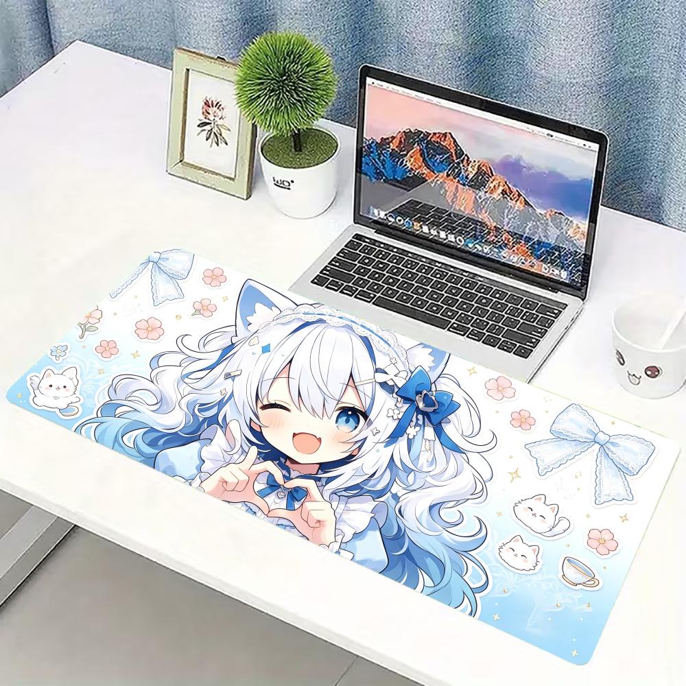 Kawaii Neko Anime Girl Large E - đánh giá và giá Desk Setup Anime