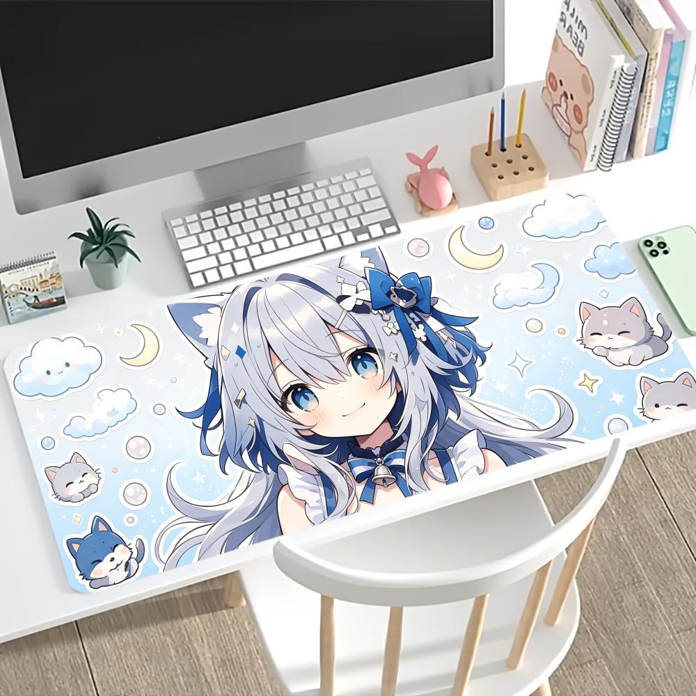 Kawaii Neko Anime Girl Large E - đánh giá và giá Desk Setup Anime
