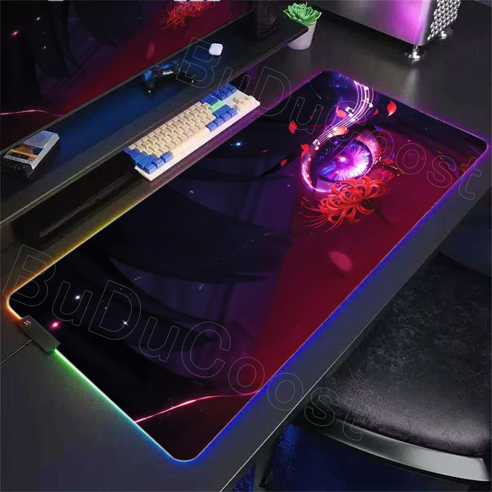 RGB Desk Mat Beautiful Shoreke - đánh giá và giá Desk Setup Anime