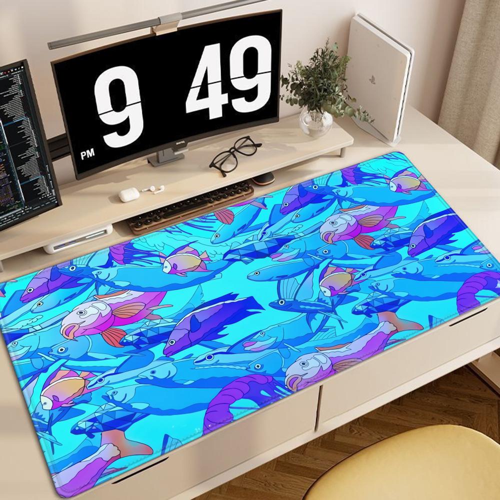 HD Printing Fish Rubber Mouse  - đánh giá và giá Desk Setup Anime